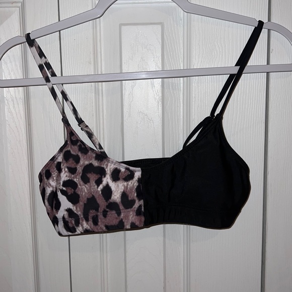 half cheetah half black bikini